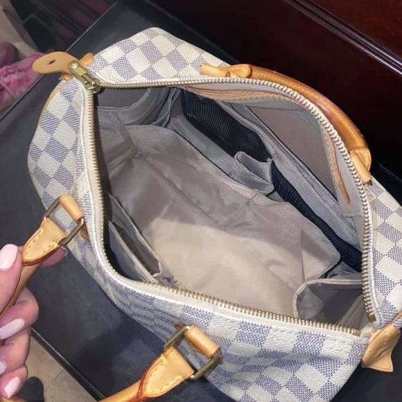 Damier Azur speedy 30 - Picture 7 of 14